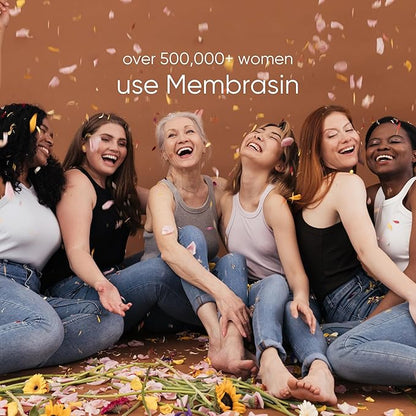 Membrasin Vitality Pearls | 60 Pills | Natural Feminine Hydration for Menopause Support & Lasting Comfort | Estrogen-Free Daily Oral Supplement to Help Relieve Vaginal Dryness, Burning & Itching