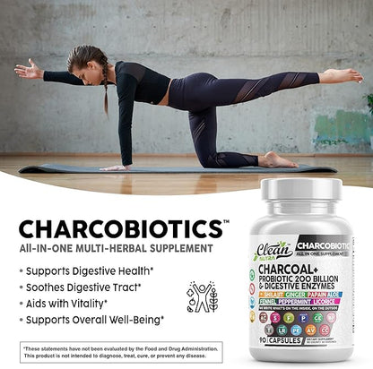 Clean Nutra Activated Charcoal Capsules Shilajit 5000mg Pills 200 Billion