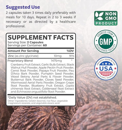 Intestinal Guard (Non-GMO) Maintain Intestinal Health -120 Capsules