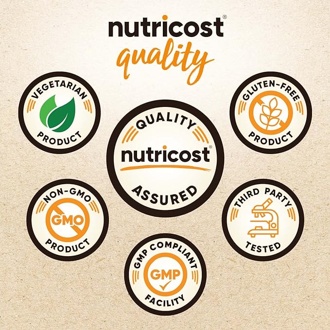 Nutricost Fiber Capsules with Prebiotic Fiber 150 Capsules 3 G