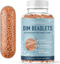DIM Supplement 200 mg for Hormone Balance | Delayed-Release Microbeadlets | Estrogen Balance for Women & Men, Hormonal Acne Supplements, Menopause & Antioxidant Support | Vegan, Soy Free | 60 Ct.