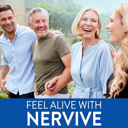 Nervive Nerve Health, with Alpha Lipoic Acid, to Fortify Nerve Health and Function in Fingers, Hands, Toes, & Feet*, ALA, Vitamins B12, B6, & B1, 30 Tablets (Packaging May Vary)