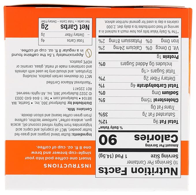 BULLETPROOF Keto Original K Cup Coffee, 5.1 OZ