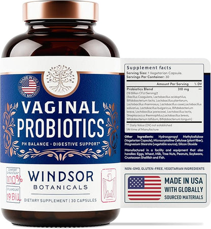 Vaginal Probiotics for Women 19Bil CFU 30 Capsules