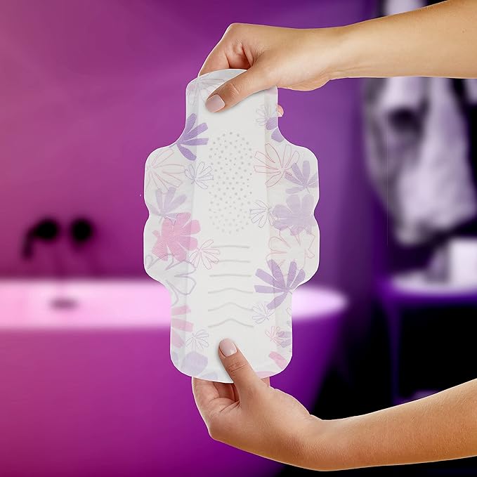 Always Radiant Feminine Pads for Women, 3 Extra 30 CT