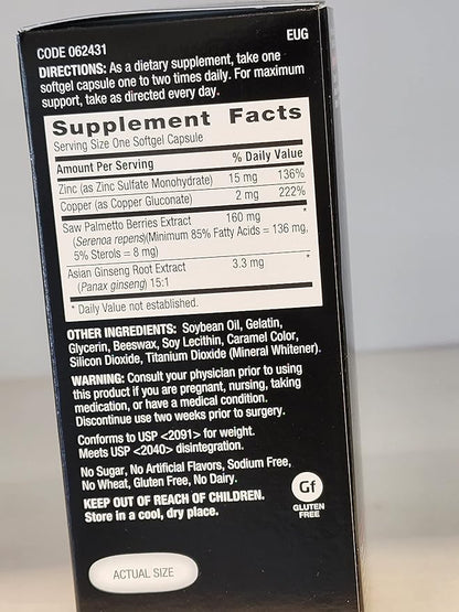 GNC Men's Ultra Saw Palmetto Formula, 120 Softgels, Supports Normal Prostate Function