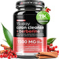 Colon Cleanse Berberine Supplement 1500mg - 15-Day Advanced Detox for Men & Women - Extra Strength w/Senna Leaf, Fast-Acting Natural for Constipation, Gut Health & Bloating Relief - THINBI