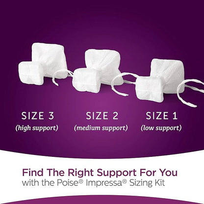 Poise Impressa Incontinence Bladder Support 3, 8 8 Count