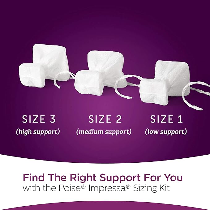 Poise Impressa Incontinence Bladder Support 2, 8 8 Count