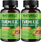 NATURELO Turmeric Curcumin with BioPerine 120 Vegan (2 Pack)