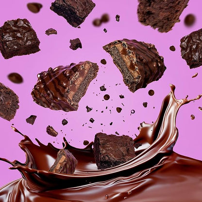 FITCRUNCH Snack Size Protein Bars, 6-Layer Baked Bar, 4g of Sugar, Gluten Free & Soft Cake Core (9 Bars, Chocolate Brownie)