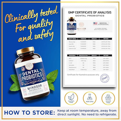 Oral Probiotics for Mouth and Bad Breath 3BN CFU 45 Chewable