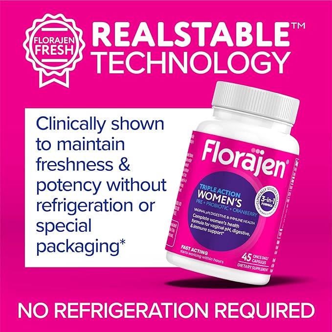 Florajen Women's Vaginal Probiotic, Prebiotic, & 45 Capsules