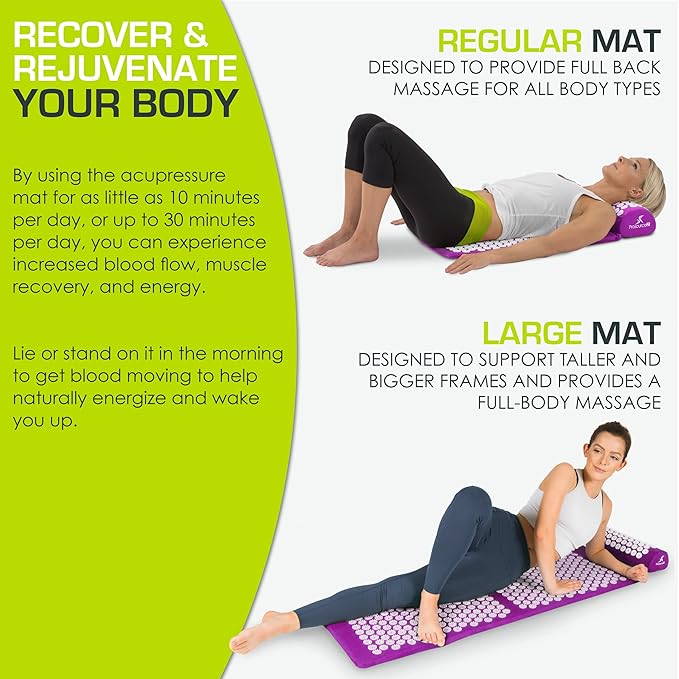 ProsourceFit Acupressure Mat and Pillow Set