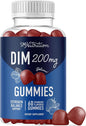 DIM Gummies | 200mg | Hormone Balance Gummies for PMS, Menopause, Hormonal Acne & More | Estrogen Balance & Detox for Women and Men | With 50mg Beet Root for Antioxidant Support | Gluten-Free | 60ct.