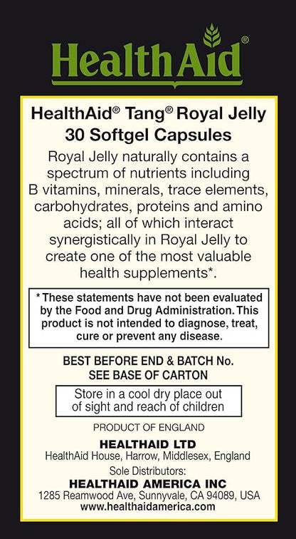Health Aid, Tang Royal Jelly 1000mg, 30 Softgel