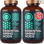 WILD FUEL Essential Amino Acid Complex - Lysine, Isoleucine, Valine, Leucine - All 9 Branch Chain Amino Acids Supplement for Power and Recovery for Women And Men - 60-days Supply, 240 Vegan BCAA Pills