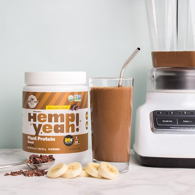 Manitoba Harvest Hemp Yeah! Organic Plant-Based 20g of 4g of 1.9g Omegas 3&6, Non-GMO, 16 Oz