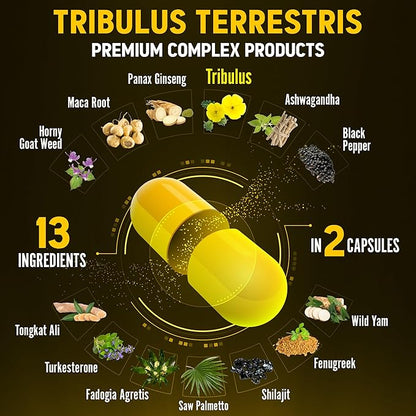 13in1 Tribulus Terrestris Capsules 16000mg Per 120 Counts