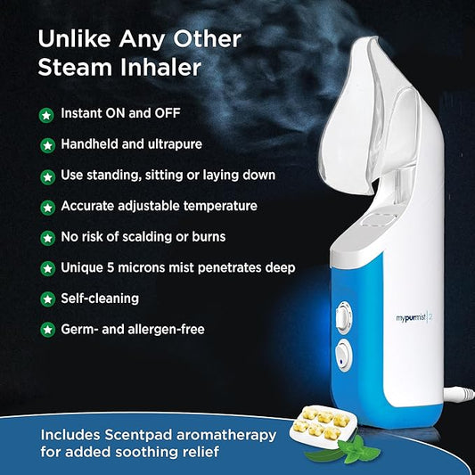 mypurmist Ultrapure Steam Inhaler (Plug-in)