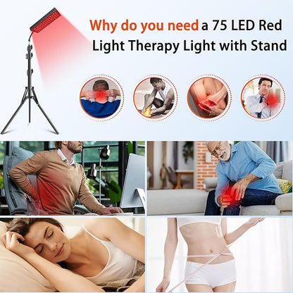 Red Light Therapy, 75 LED Red 35W Red 660nm & 850nm Red