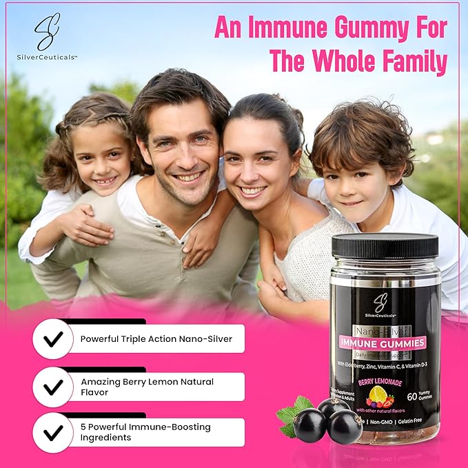 Triple Action Immune Gummies 4+ Vitamin 3rd Party 60 Count