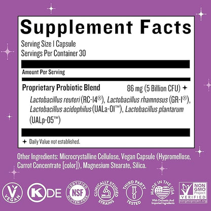 Legendairy Milk Smitten Kitten™ - Vaginal Probiotics for Women - Clinically-Studied Probiotics Lactobacillus Reuteri for Women's Vaginal Health - Supports pH Balance, Flora & Urinary Tract Wellness