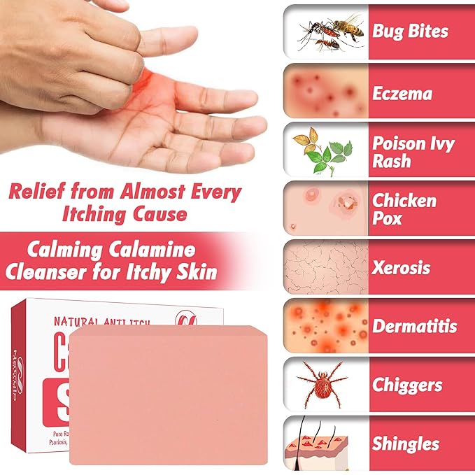 Natural Fast Acting Itch Relief Soap Bar