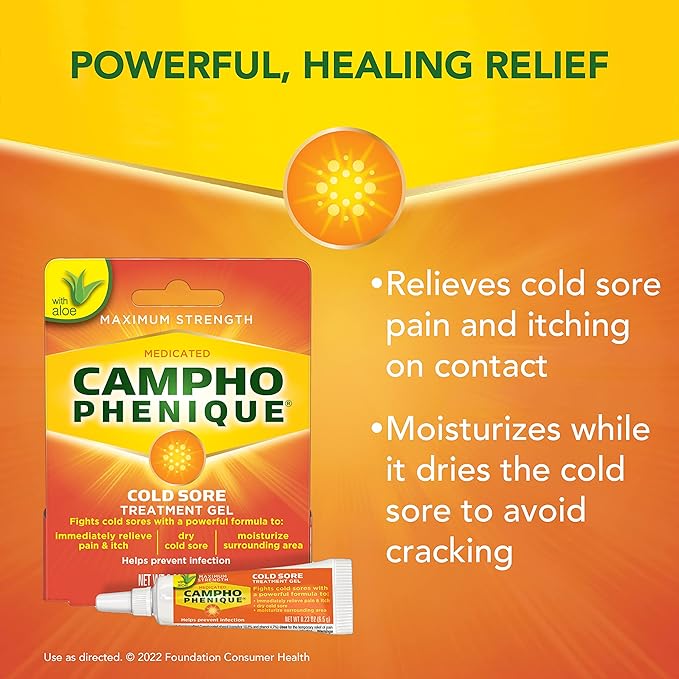 Campho Phenique Cold Sore and Fever 0.23 Oz
