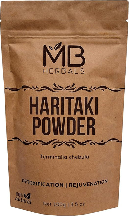 MB Herbals Haritaki Powder 8 oz 227 Gram 0.5 lb