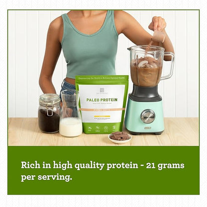 Amy Myers MD Pure Paleo Protein Powder - Clean Grass Fed Pasture Raised Protein - Hormone Free, Non-GMO, Gluten & Dairy Free - Perfect for Keto and Paleo- Mocha Latte - 29.31 oz (831 g)