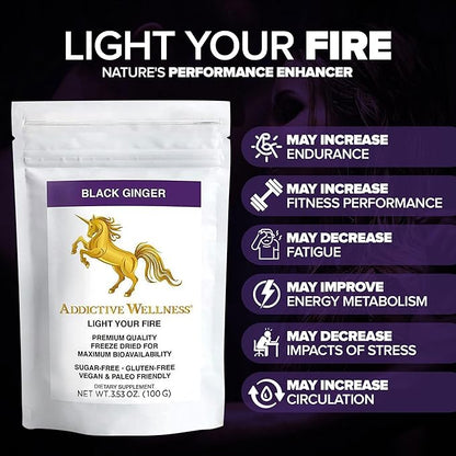Addictive Wellness Thai Black Ginger 100 Grams,
