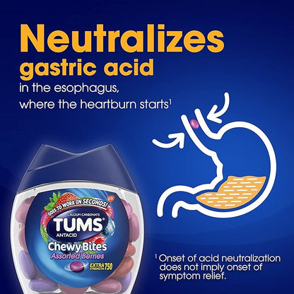 TUMS Chewy Bites Antacid Tablets 32 Count