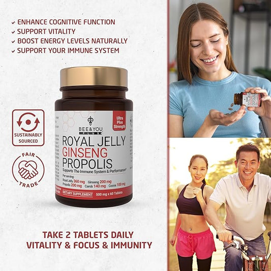 Bee and You Royal Jelly 60ct, 100% 100% Natural