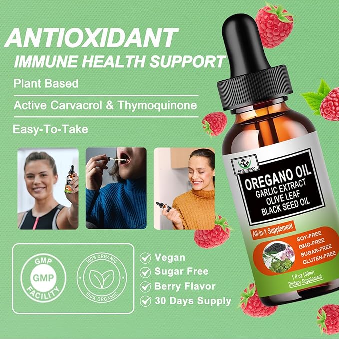 Organics Oregano Oil Liquid Drops,Oil Of 6000mg with