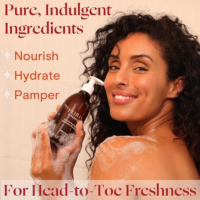 FORIA Everyday Body Wash | Organic, All-Natural, pH-Friendly Feminine Wash | Fragrance-Free with Probiotics | Sensitive Skin Safe | 10 Fl Oz