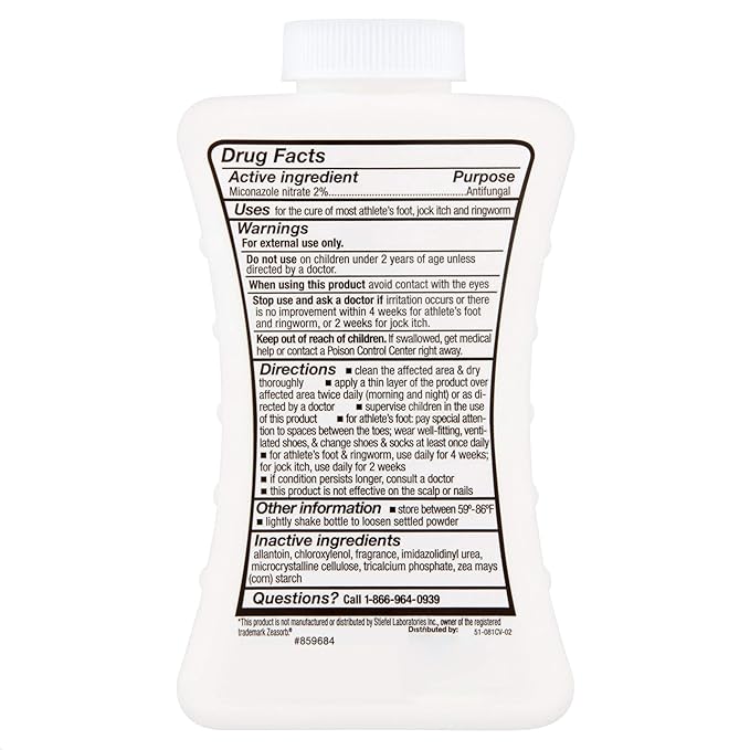Leader Athlete's Foot Antifungal Powder, Moisture 2.5 oz, 1