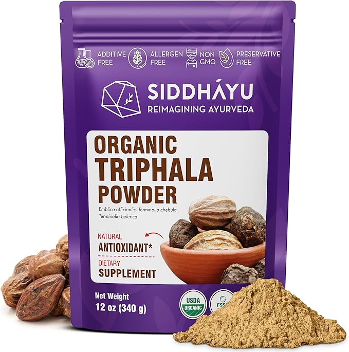 Organic Triphala Powder 12 oz 1)