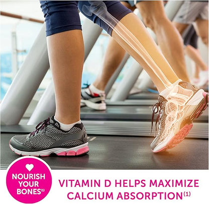 Caltrate 600 Plus D3 Calcium and Vitamin D Supplement Tablets, Bone Health Supplements for Adults - 120 Count