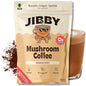 JIBBY Mushroom Coffee - Organic Instant Coffee Powder with Collagen, MCT Oil, Superfood Mushrooms - Detox Mushroom Coffee Powder for Energy, Focus, Digestion, and Gut Health - 30 Servings