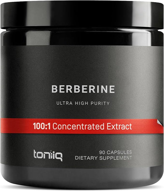 Ultra High Strength Berberine HCl 500mg from The Himalayas - Berberine Supplement - 97% Tested Purity Extract - Wild Harvested - Concentrated Berberine 500mg Supplements -90 Veggie Capsules