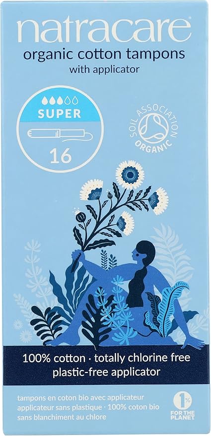 Natracare Tampons Super with Applicator, 16 1