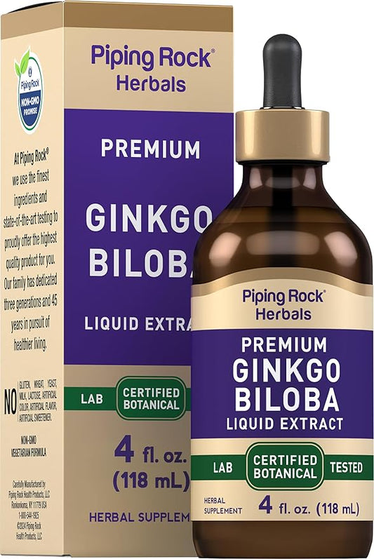 Piping Rock Ginkgo Biloba Supplements 4 fl