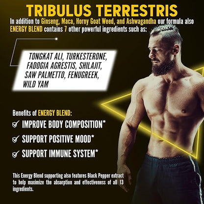 13in1 Tribulus Terrestris Capsules 16000mg Per 120 Counts