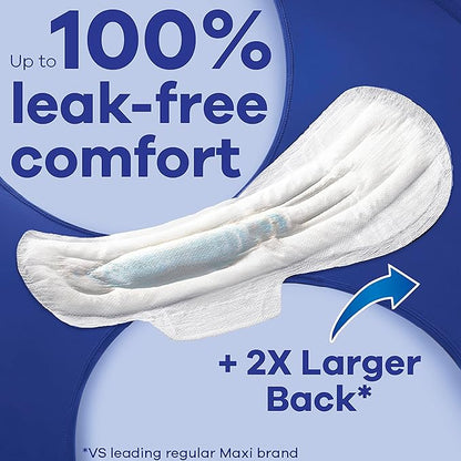 Always Maxi Overnight Pads with Wings, 5, Extra 72 Count