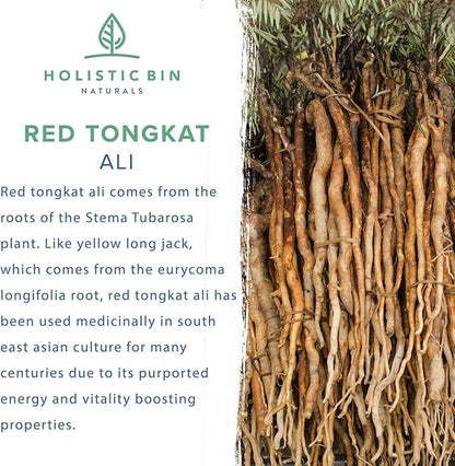 Red Tongkat Ali (Stema Tuberosa) Powder 100% Pure,