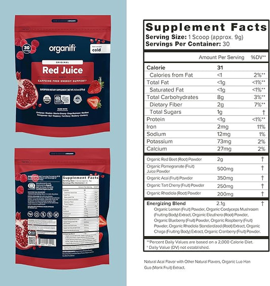 Organifi Red Juice 30 Servings