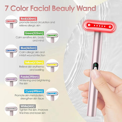 Microcurrent-Facial-Device，Face Massager for Skin Care，7 Colors
