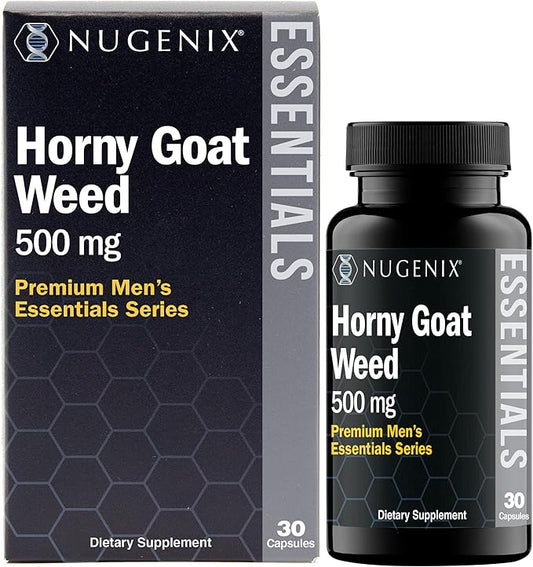 Nugenix Essentials Horny Goat Weed Extract - Epimedium Extract - 30 Capsules