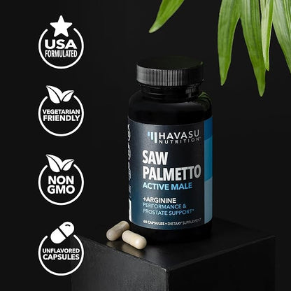 Saw Palmetto for Men with L S7 Plant-Based 60 Male